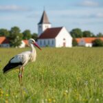 Forårsbebuder melder sin ankomst: Storken er landet i Nordjylland