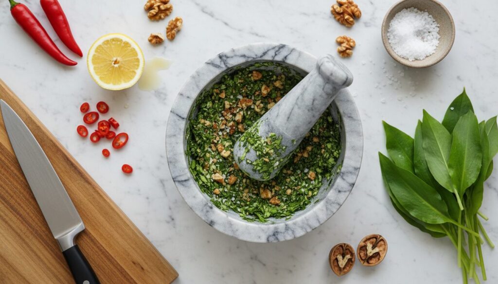 5 spændende ramsløgpesto variationer til dit køkken